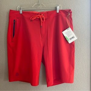 Stio Red Board Shorts Swim Trunks NWT SZ 38